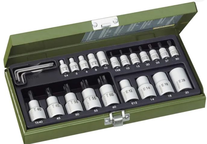 PROXXON TX socket wrench special set, 24 pieces